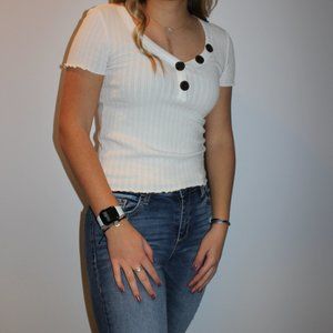 American Eagle Ribbed Crop Top